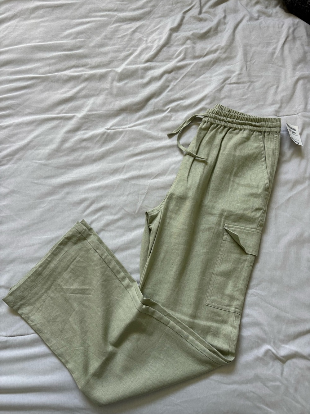 Linen Cargo Style Pants
